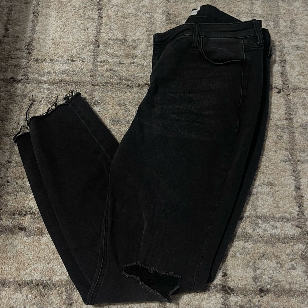 Black distressed Jelly Jeans